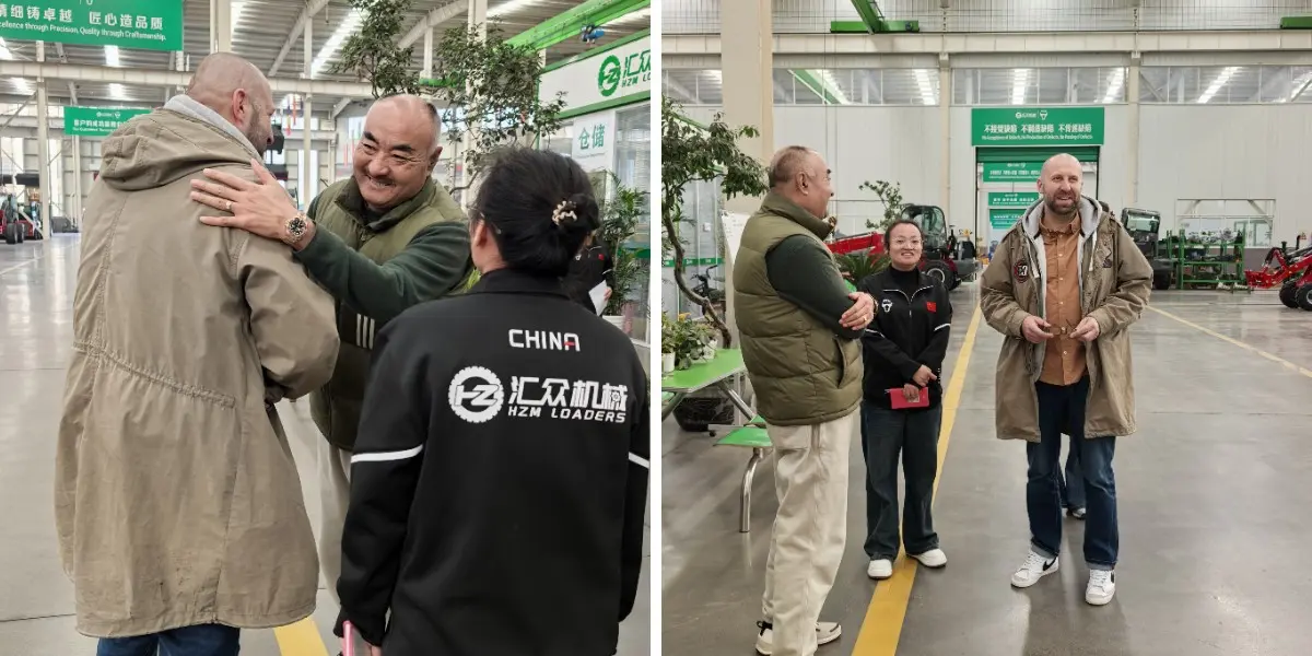 Lengyel ügyfél felkeresi a HZM gyárát, és személyre szabja az építőipari rakodót