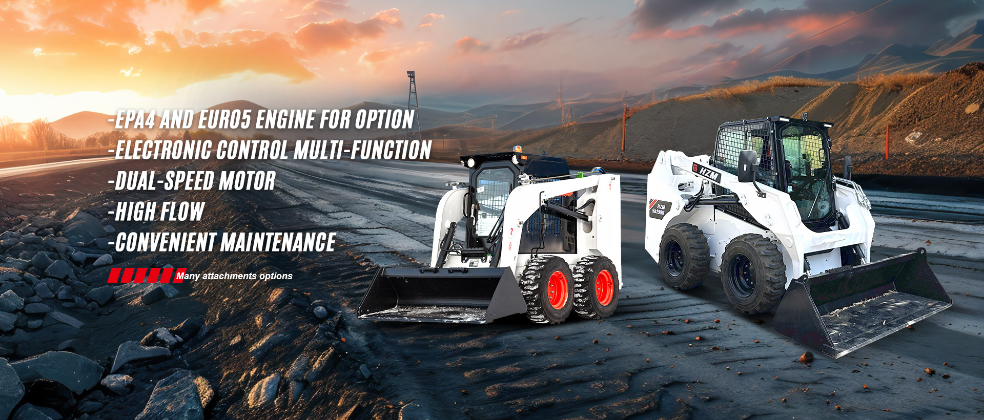 Csúszókormányzású rakodógép